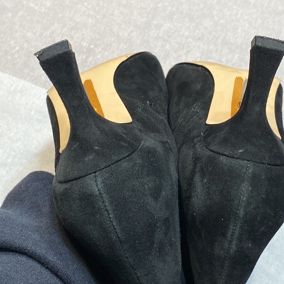 Sam Edelman woman’s black suede ankle zip up bootie size 7.5 - Picture 10 of 11